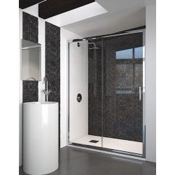 MAMPARA FRONTAL QUITO Negro, Cromo, Plata, Blanco