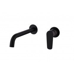 GRIFO LAVABO EMPOTRADO NEGRO MATE SERIE BELGICA