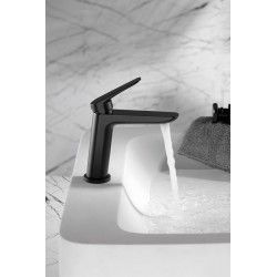 GRIFO MONOMANDO DE LAVABO BELGICA NEGRO MATE