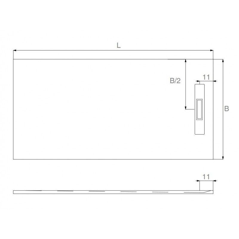 plano plato de ducha zero color blanco