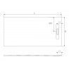 plano plato de ducha zero color blanco