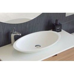 Lavabo Galax Blanco y Grafito Solid Surface