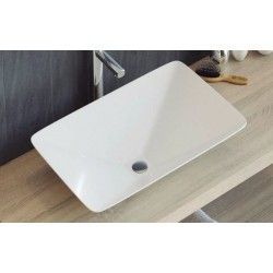 Lavabo Eris blanco y grafito Solid Surface