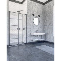 Mampara de ducha Frontal Abatible - Antical 2 puertas....