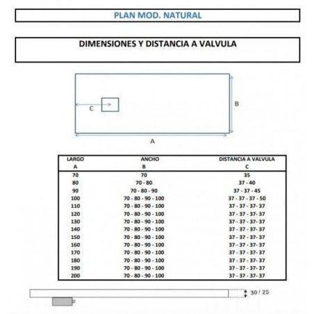 plano plato de ducha negro con rejilla negra