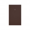 plato de ducha marron chocolate con rejilla mismo color