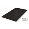 plato de ducha negro rejilla color negro