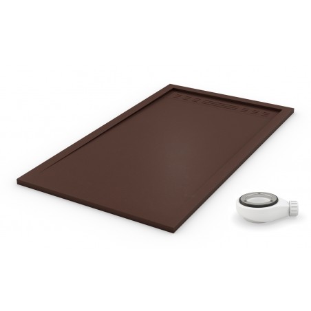 plato de ducha marron chocolate