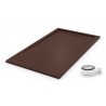 plato de ducha marron chocolate
