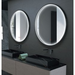 Espejo Baño Redondo Led, Antivaho, Mod. NEPAL