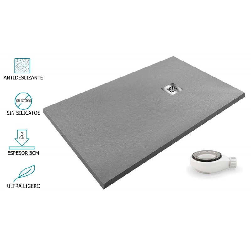 Plato de ducha Gris Hormigón AIRSTONE