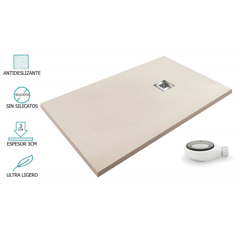 Plato de ducha Crema AIRSTONE