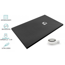 Plato de ducha Negro AIRSTONE