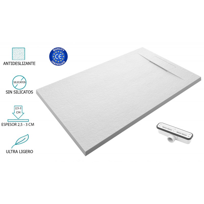 Plato de ducha blanco NILO