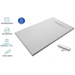 Plato de ducha gris claro NILO Ultraligero