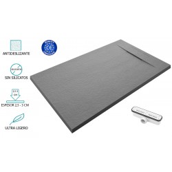 Plato de ducha gris NILO