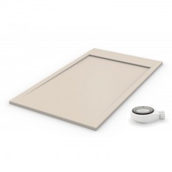 plato de ducha beige crema con tapa crema beige