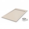 plato de ducha beige crema con tapa crema beige