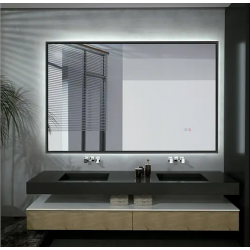 Espejo de Baño Led CALIFORNIA Marco Negro