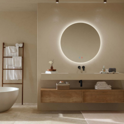 Espejo LED Lisboa con Marco Negro – Diseño Moderno y Luz...