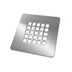 Rejilla Natural Acer Inox. 14 cm x 14 cm