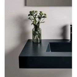 Encimera Saona + 1 Lavabo + Faldón Solid Surface