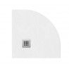 plato de ducha semicircular blanco